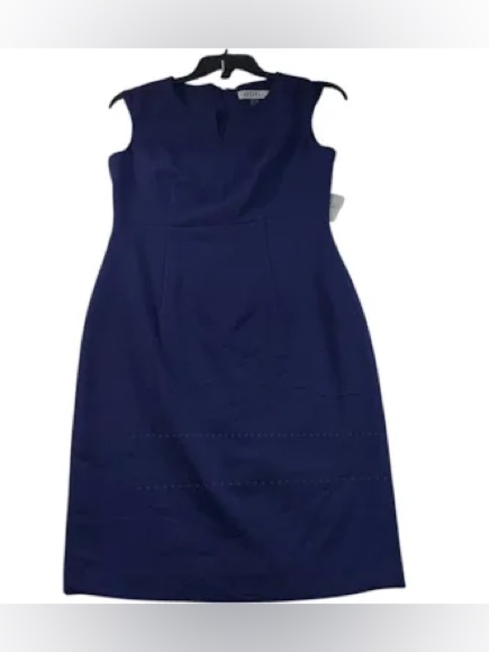 Kasper: size 18 Navy Blue Navy Sheath Dress